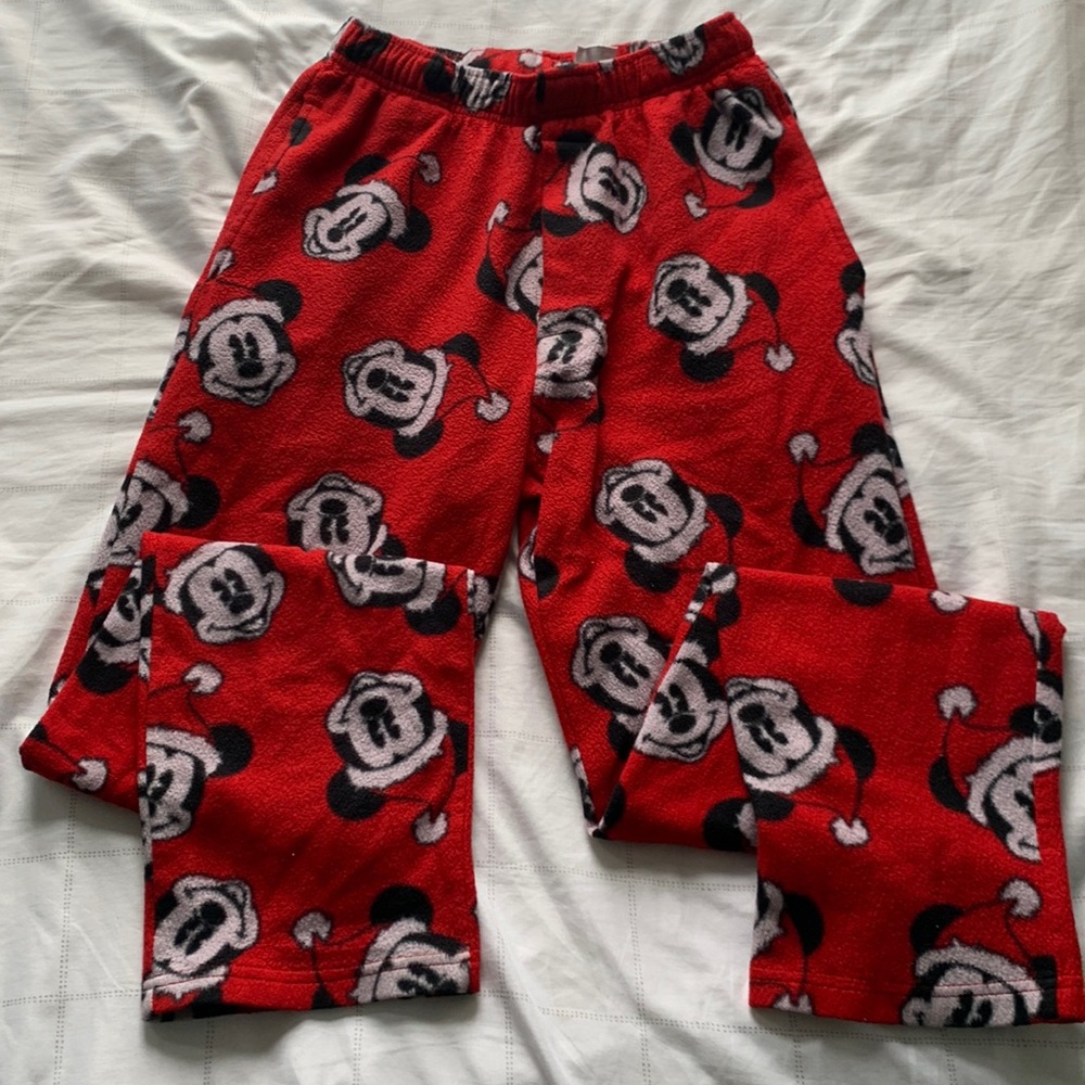 DISNEY Official Red Mickey Mouse Pajama Pants
